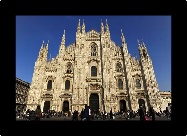 Italy. Milan. Cathedral. Gothic. 14th century. Exterior. Fac