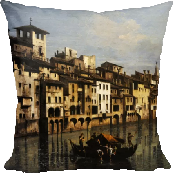Bernardo Bellotto (1721-1780). The river Arno in Florence, 1