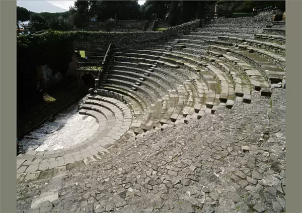Italy. Pompeii. Small Theatre or odeon. 1st century B. C