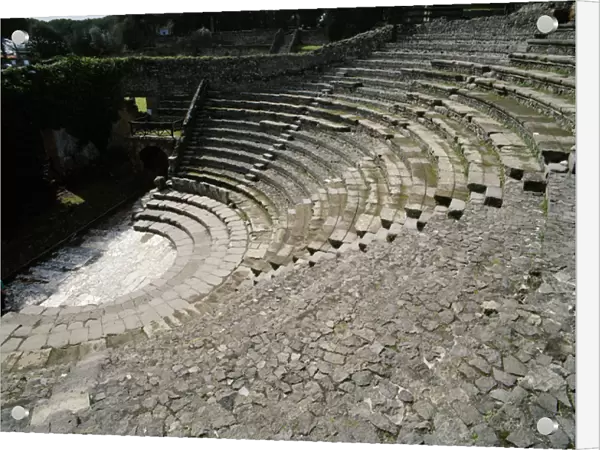 Italy. Pompeii. Small Theatre or odeon. 1st century B. C