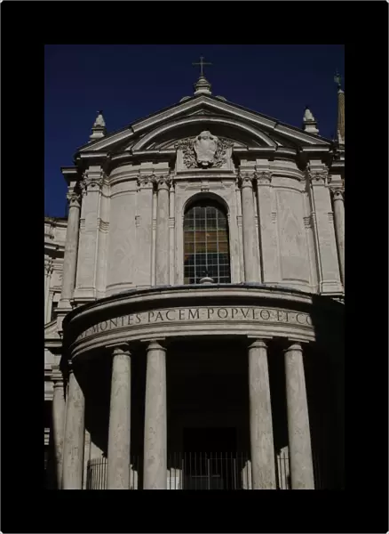 Facade of Church of Our Lady of Peace. 17th century. Rome