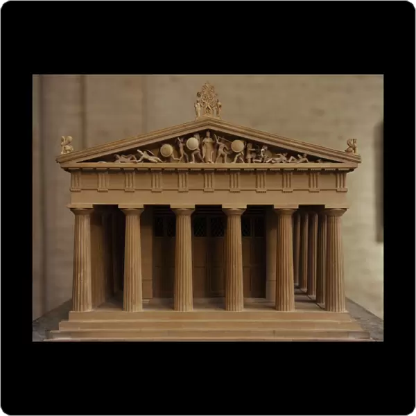Model of the Temple of Aphaia. Aegina. Greece
