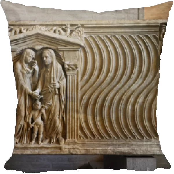 Sarcophagus of a married couple. About 240 AD. Ancient Rome