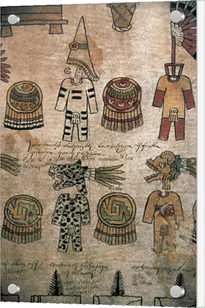 Pre-Columbian Art. Aztec period. Mexico. Collecting taxes. C