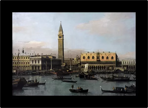 Piazetta and Riva degli Schiavoni in Venice by Antonio Canal