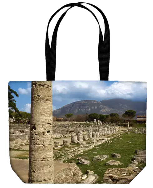 Italy. Paestum. Ruins. Campania. Southern Italy