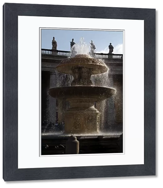 Fountain. St. Peters Square. Vatican City