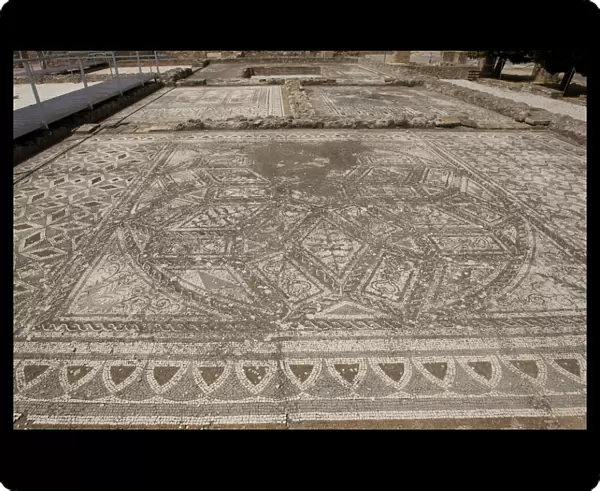 Spain. Italica. Roman city founded c. 206 BC. Ruins. Mosaic