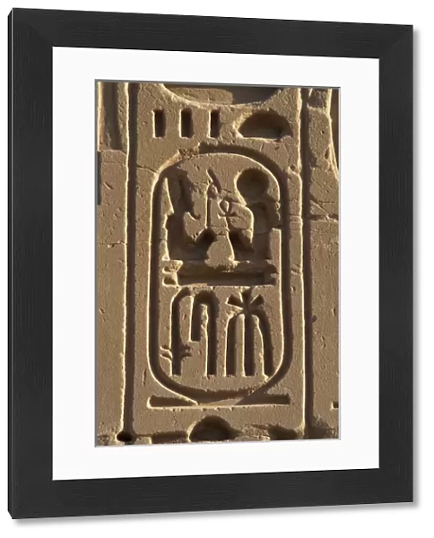 Egyptian Art. Royal protocol of Ramses II. Cartridge