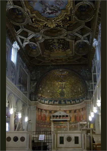 Italy. Rome. The Basilica of Saint Clement. Interior of the