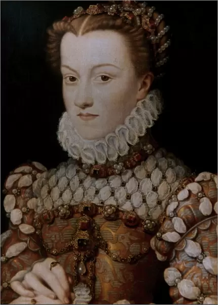 Elizabeth of Austria (1554-1592) Queen of France. Portrait b