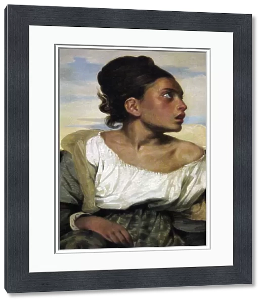 Eugene Delacroix (1798-1863). Orphan girl at the cemetery, 1