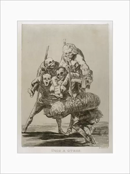 Francisco Goya (1746-1828). Caprices. Plaque 77. What one do