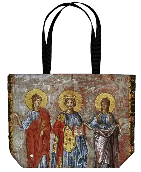 David, prophet and king. Depicted as a Byzantine emperor. Fl