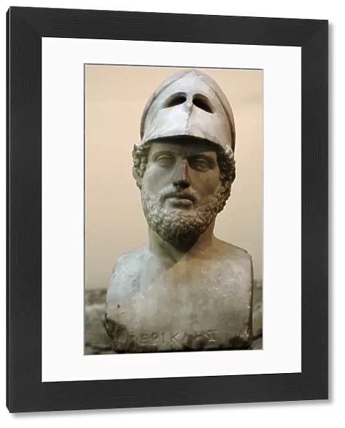 Bust of Pericles (495-429 BC). Roman copy. From Hadrians V