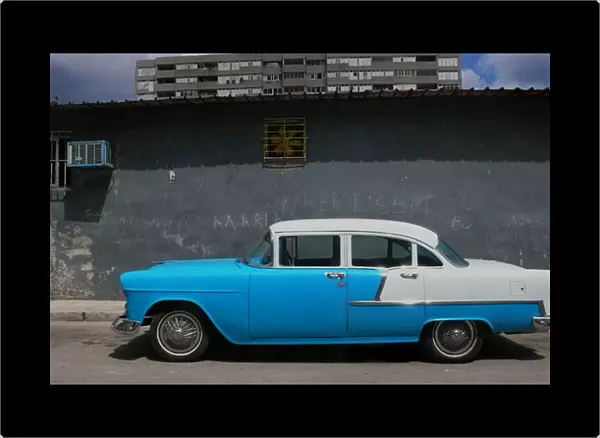 Old American car in street, Havana, Cuba