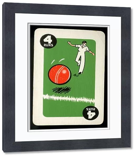 Cricket - Run-It-Out card game - 4 Runs