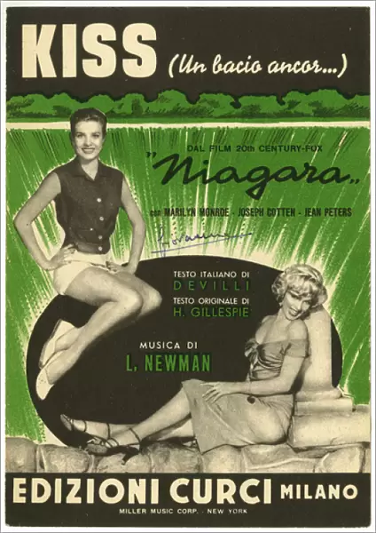 Music cover, Marilyn Monroe in Niagara