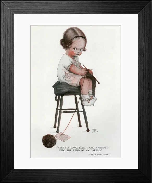 Framed Print : Long Trail of Stitches Print Framed Print : Long Trail of Stitches Print