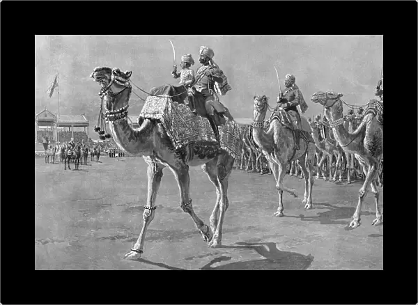Camel corps at Delhi Durbar, 1912