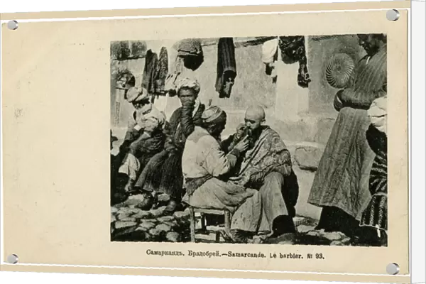 Street Barber - Samarkand, Uzbekistan