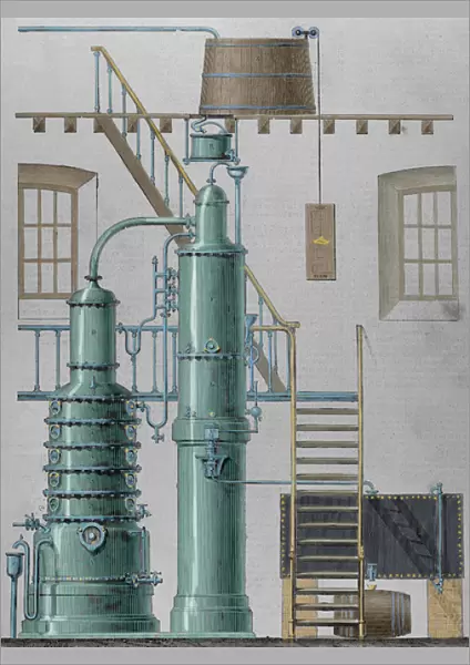 Egrot apparatus. Alcohol destillation. Exposition of Paris