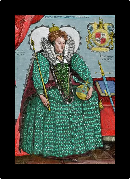 Elizabeth I of England (1533-1603). Queen of England and Ire