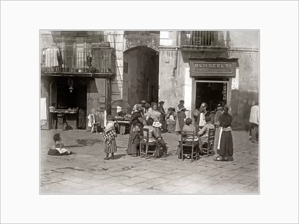 Street life, Naples, Italy, circa 1880 (Giorgio Sommer)