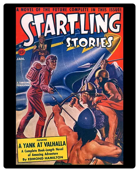 Startling Stories - Sci Fi Mag - A Yank At Valhalla