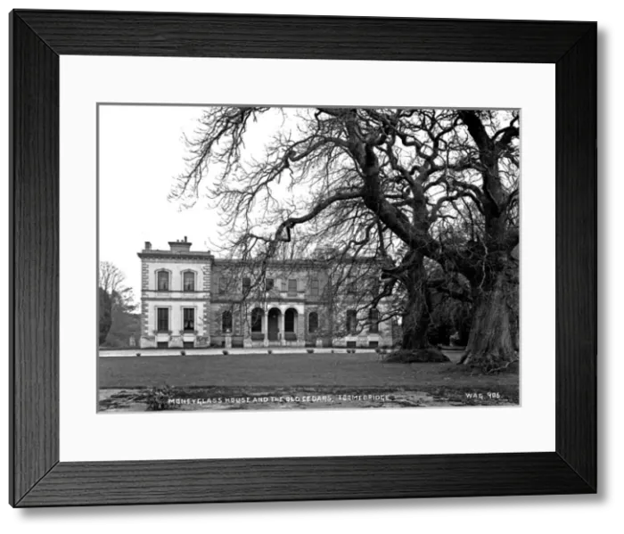 Framed Print : Moneyglass House and the Old Cedars Print, circa early 1900s