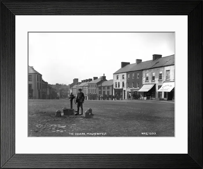 Framed Print : Early 20th Century Print of The Square, Magherafelt