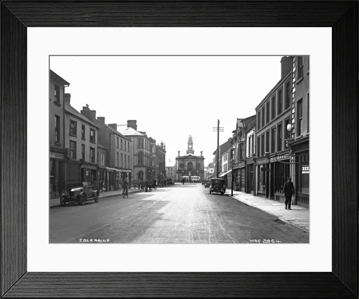 Framed Print : Coleraine Print: Early 20th Century Street Scene Framed Print : Coleraine Print: Early 20th Century Street Scene