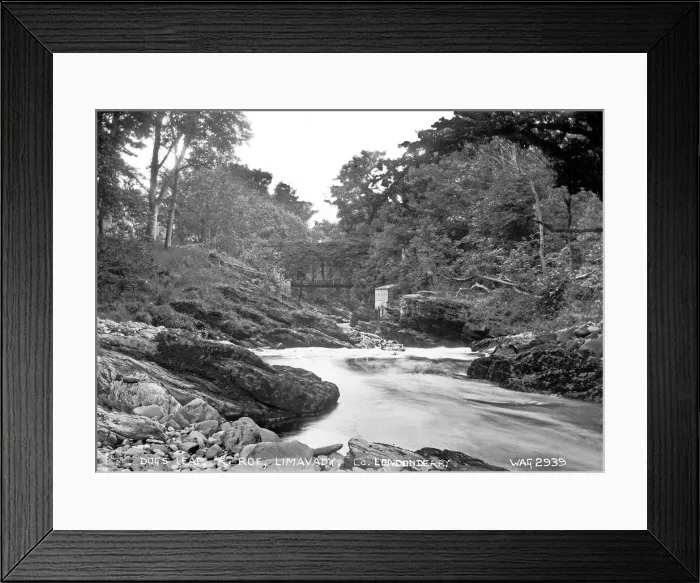 Framed Print : Early 1900s Print of Dogs Leap Bridge, Northern Ireland Framed Print : Early 1900s Print of Dogs Leap Bridge, Northern Ireland