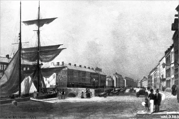 High Street, Belfast in the 1840s