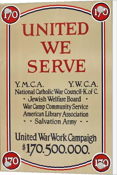WW1 poster, United War Work Campaign
