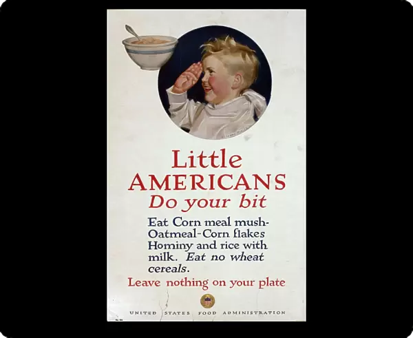 WW1 poster, Little Americans do your bit