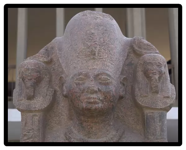 Egypt. Pink granite statue of Ramses II (h. 1290-1224 B. C) as