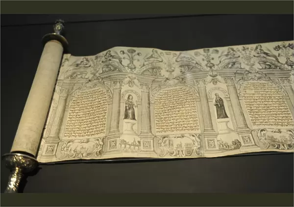 Scroll of Esther by Shalom Italia (1619-1655). Israel Museum