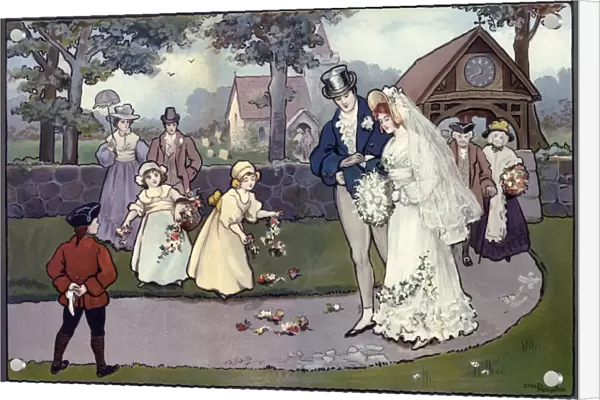 Early Victorian wedding