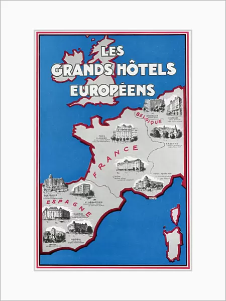 Advertisement for European hotels 1929