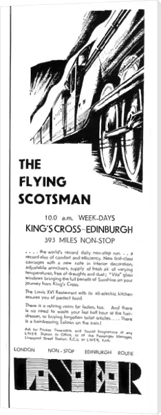 Flying Scotsman advertisment