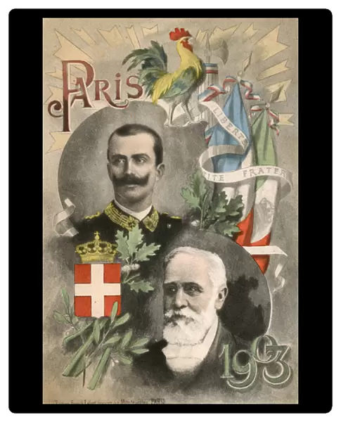 President Emile Francois Loubet and King Victor Emmanuel III