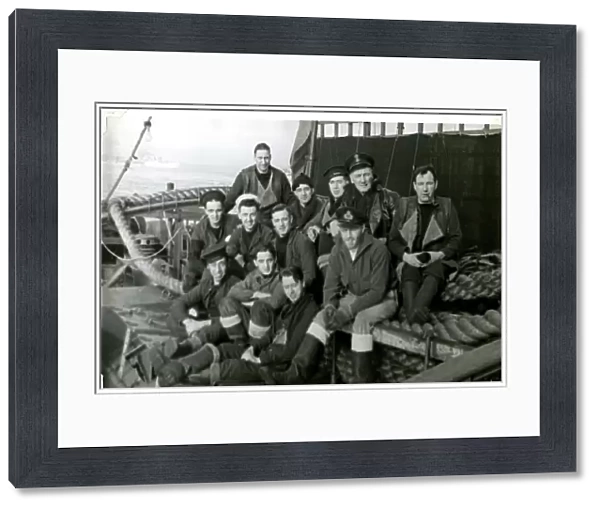 Group photo, HMT Buccaneer, Scapa Flow, WW2