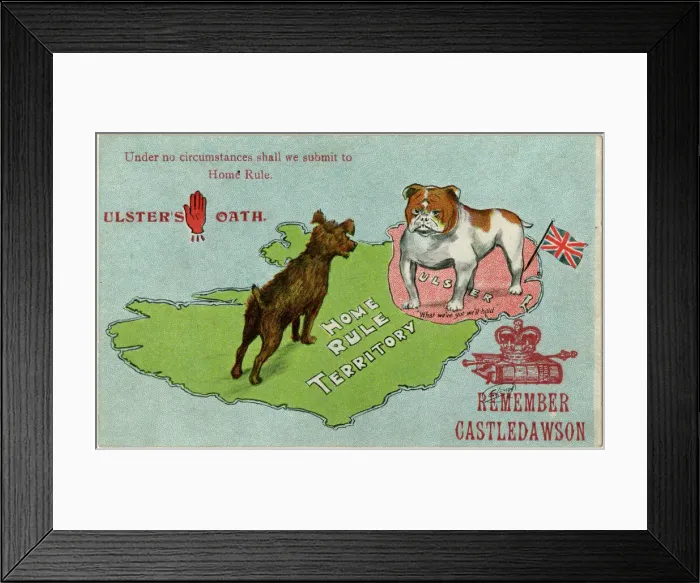 Framed Print : Ulster's Oath: A Staunchly Unionist Print circa 1910 Framed Print : Ulster's Oath: A Staunchly Unionist Print circa 1910
