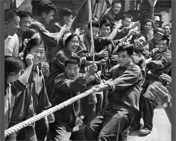 Communist China - workers in sports session