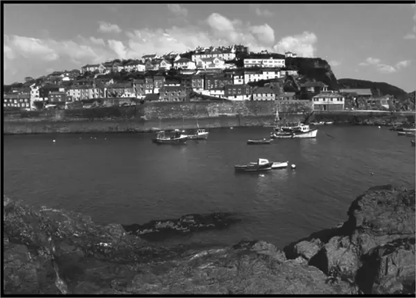 View of Mevagissey harbour, Cornwall