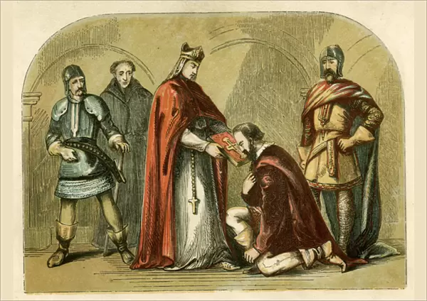 Duke of York taking oath to be faithful to Henry VI