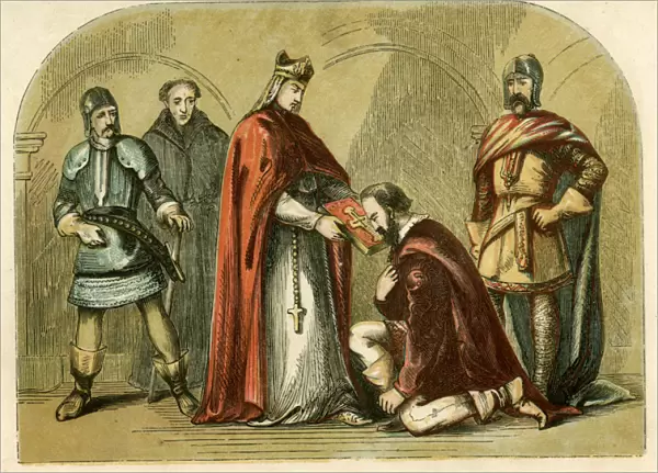 Duke of York taking oath to be faithful to Henry VI