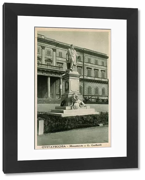 Monument to Giuseppe Garibaldi at Civitavecchia, Italy