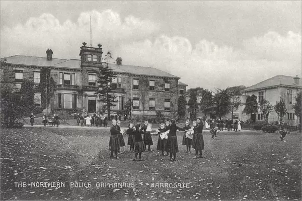 Harrogate Northern Police Orphanage. Girls at play